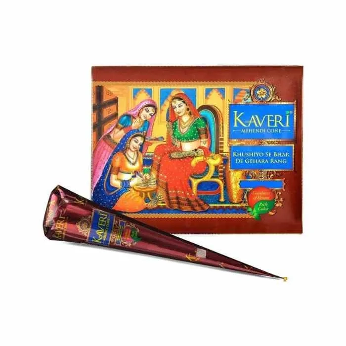 Kaveri Mehedi Cone Rich Color - 1 Cone