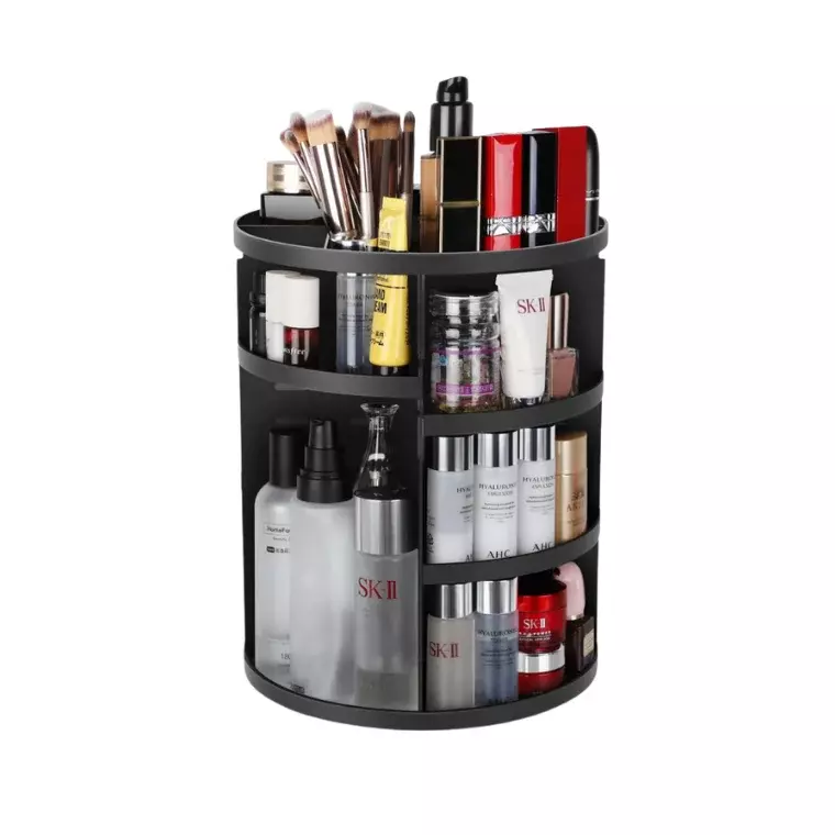 Blink 360° Rotating Makeup Organizer – Black