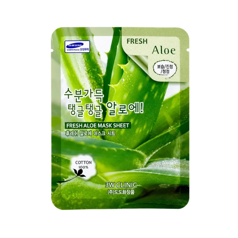 3W Clinic Fresh Aloe Sheet Mask (23ml)