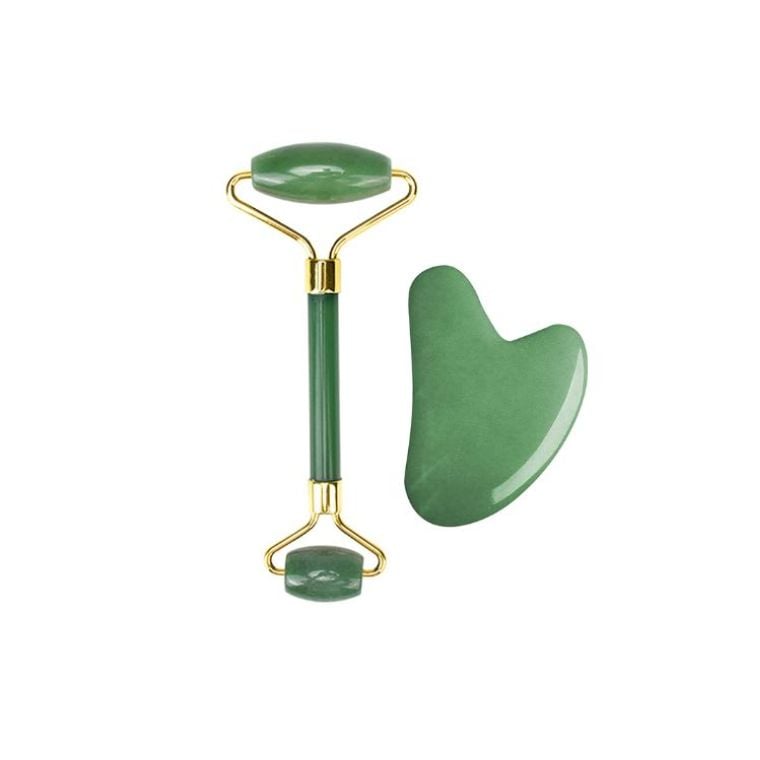 Blink Green Aventurine Jade Facial Roller with Gua Sha(2pcs)