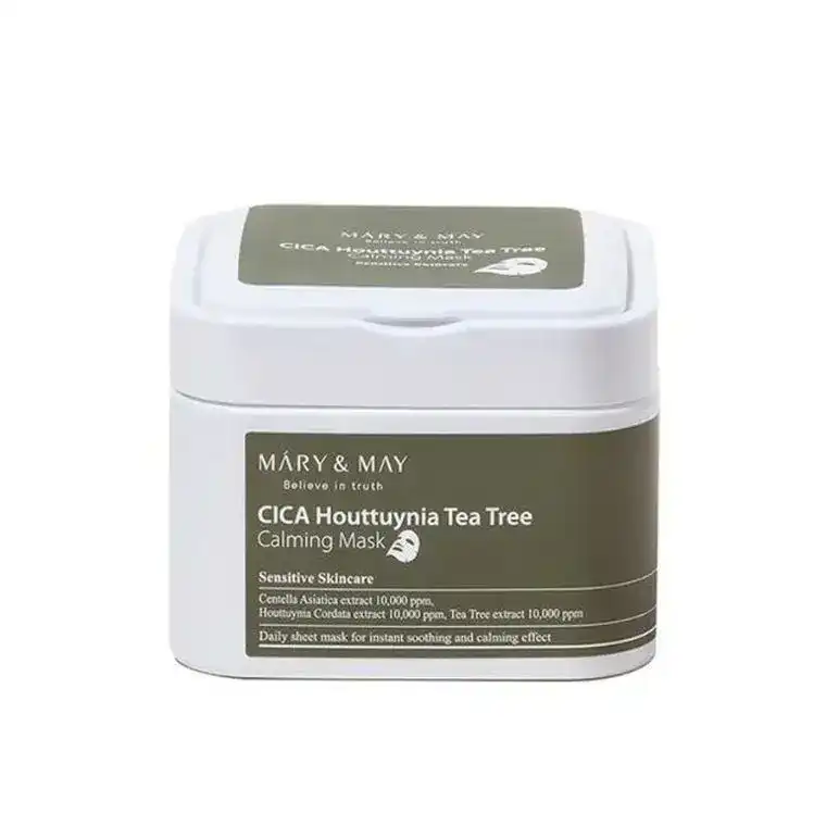 Mary&May Cica Houttuynia Tea Tree Calming Mask 30 sheets (400ml)