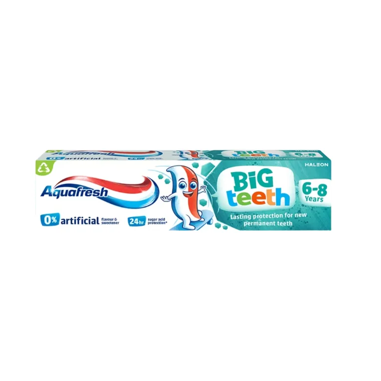 Aquafresh Big Teeth Toothpaste For Children Aged 6-8 Years (75ml)