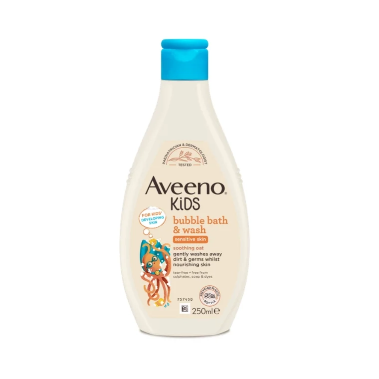 Aveeno Kids Bubble Bath & Wash Sensitive Skin (250ml)