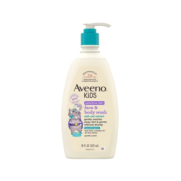 Aveeno Kids Sensitive Skin Face & Body Wash (532ml)