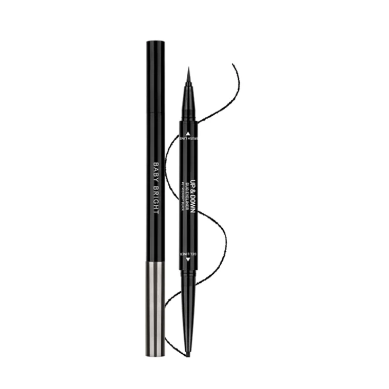 Baby Bright Up and Down Duo Eyeliner #01 Midnight Black (0.1gm + 0.35gm)