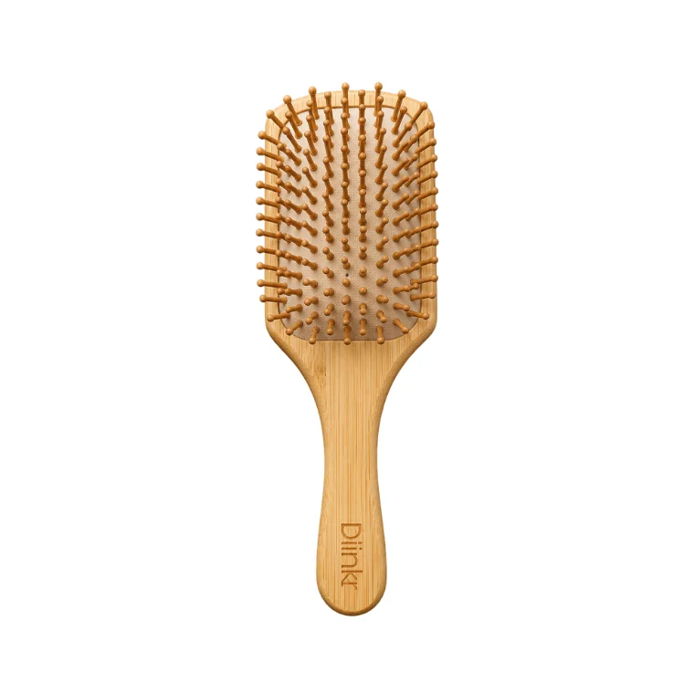 Blink Bamboo Wooden Large Square Plate Hair Brush