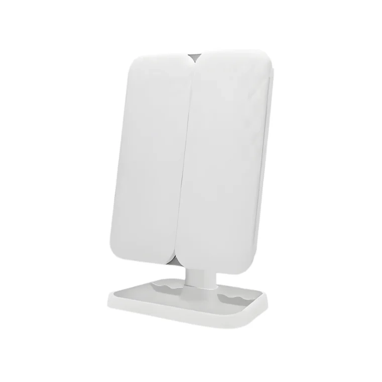 Blink Folding Lighted Cosmetic Mirror Personalized Double-Sided Square Desktop Makeup Mirror White
