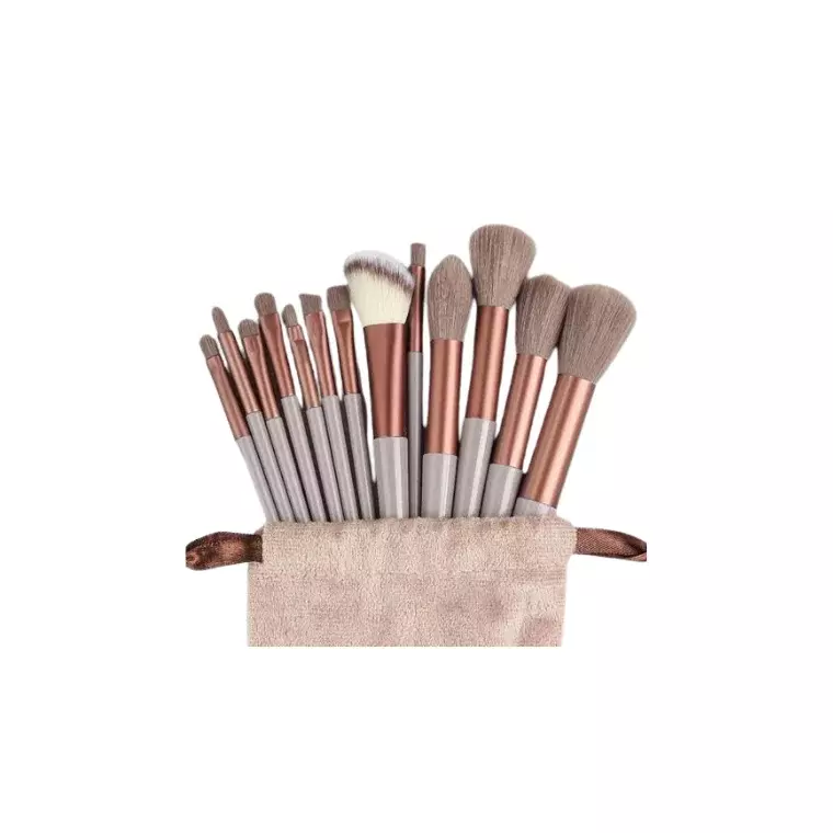 Blink Cosmetic Brush Set for Eye & Face #Brown (13pcs)