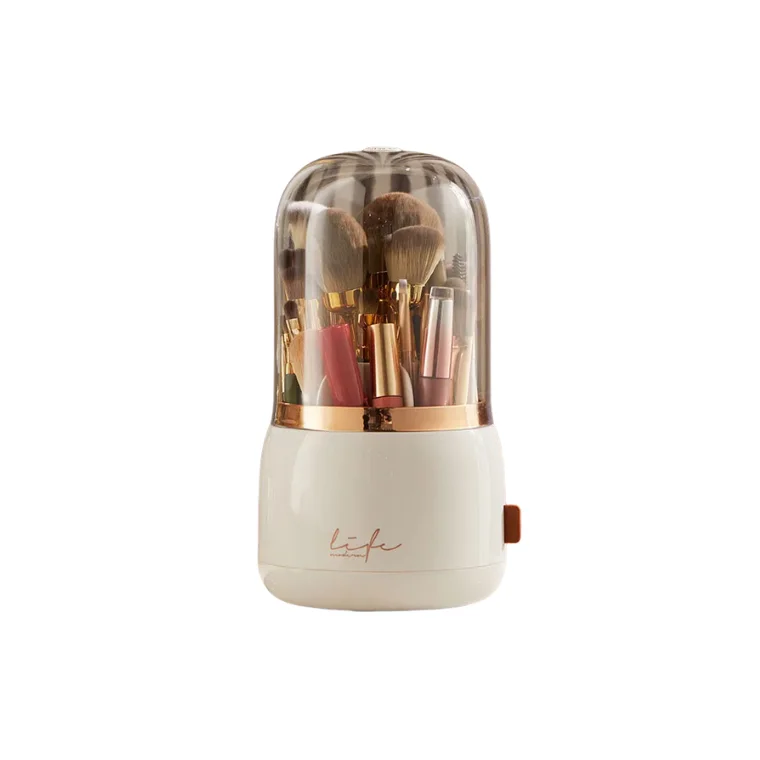 Blink Multifunction 360 Degree Rotating Makeup Brush Holder Cosmetics Organizer White
