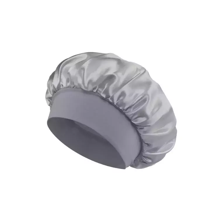 Blink Silk Bonnet Caps Plain Night Sleep Hat Women Hair Satin Scarf - Gray