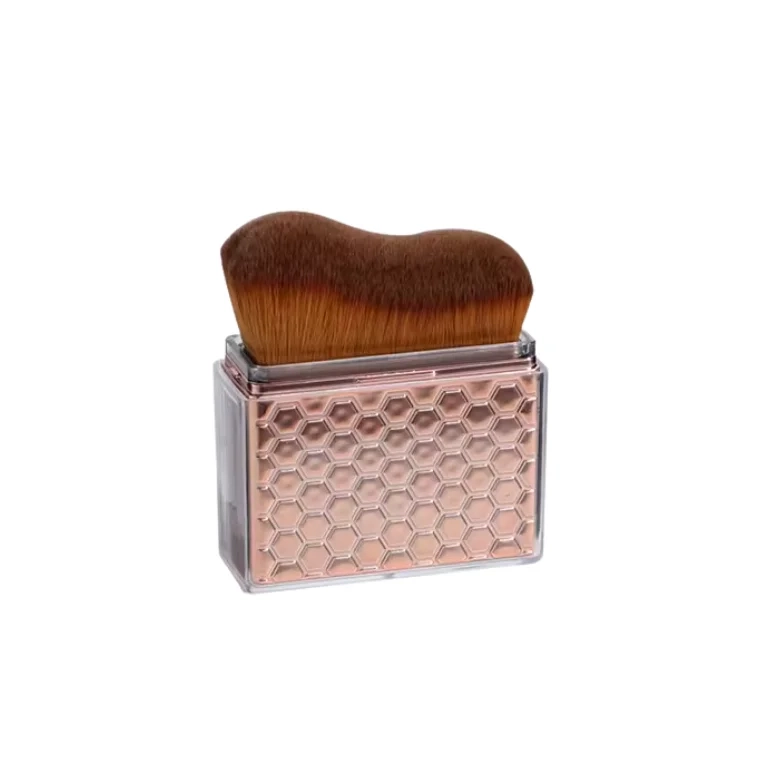 Blink Soft Vegan Synthetic Hair Blending Foundation Brush For Face And Body - Rose Gold