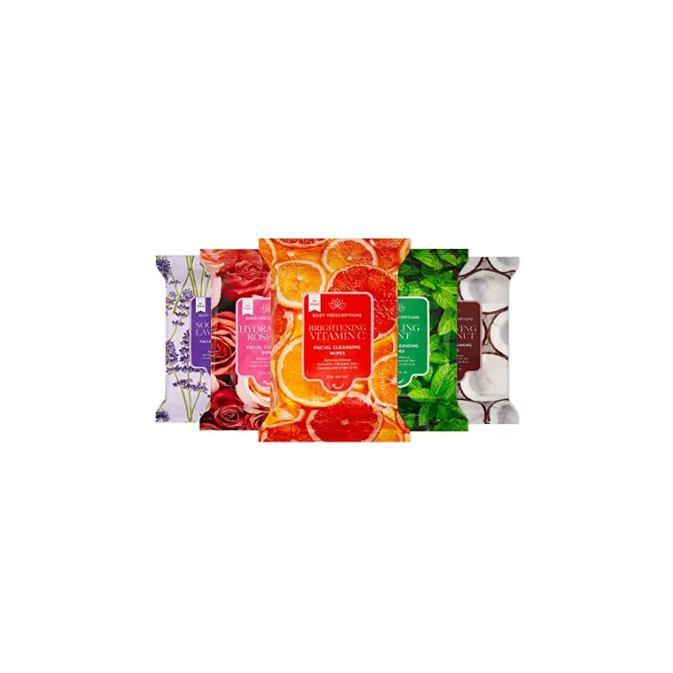 Body Prescriptions Brightening Vitaming Facial Cleansing Wipes