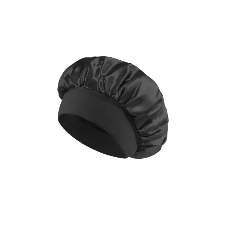 Blink Silk Bonnet Caps Plain Night Sleep Hat Women Hair Satin Scarf #Black