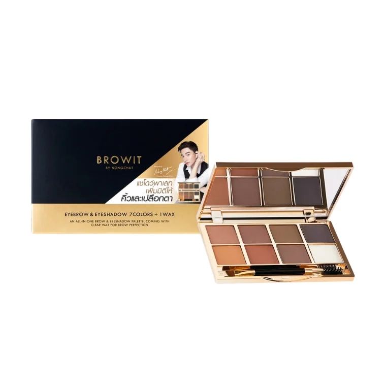 Browit Eyebrow & Eyeshadow 7 Colors + 1 Wax (1.6gm)