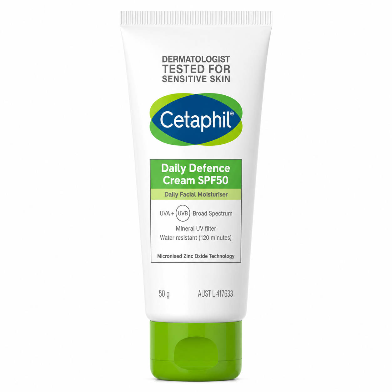 Cetaphil Daily Defence Cream SPF 50+ Daily Facial Moisturizer (50gm)