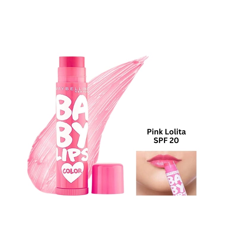 Maybelline New York Baby Lips Color Lip Balm Pink Lolita SPF 20 (4gm)