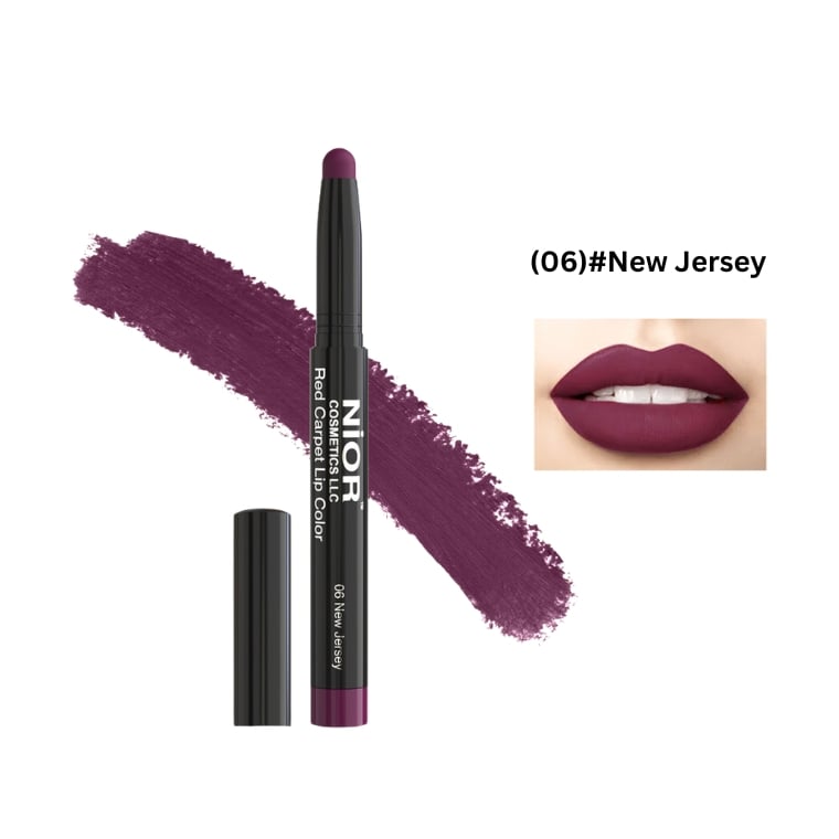 Nior Red Carpet Lip Color-(06)#New Jersey (1.4gm)