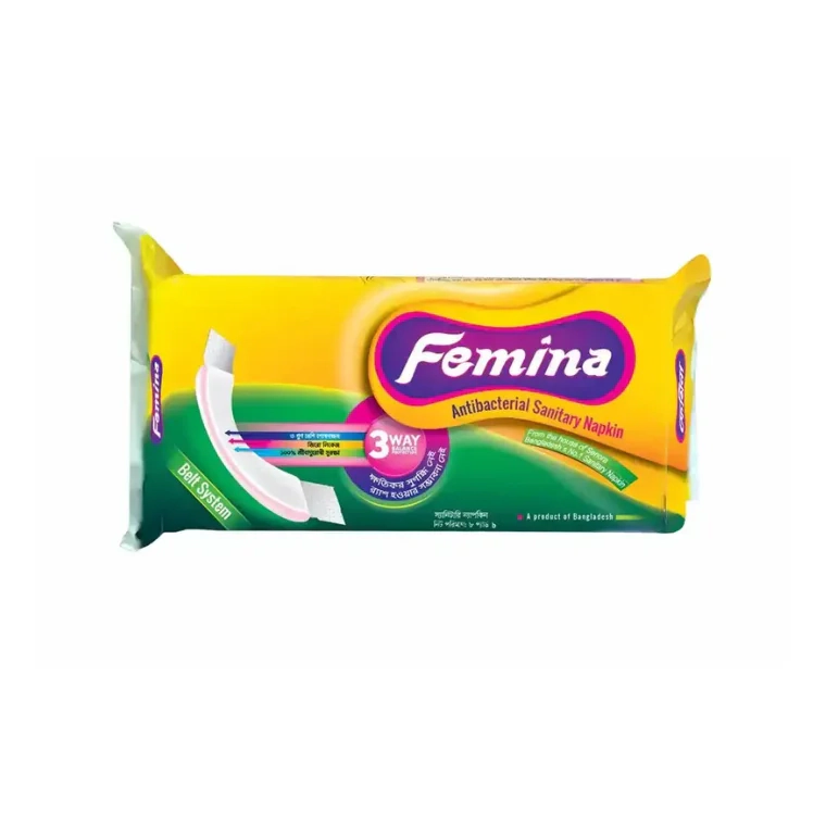 Femina Antibacterial Sanitary Napkin Belt System (8 Pads)