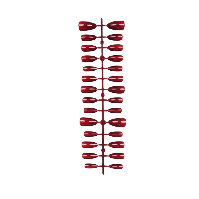 FR Cosmic False Glossy Nails with Almond Design #Red (30pc)