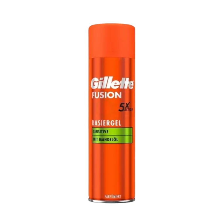 Gillette Fusion 5X Action Shaving Gel with Almond Oil (200ml)