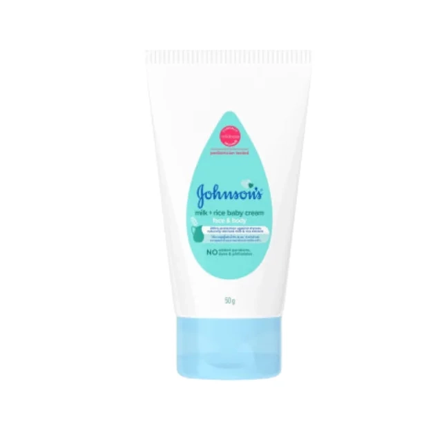 Johnson’s Face & Body Milk + Rice Baby Cream (50g)