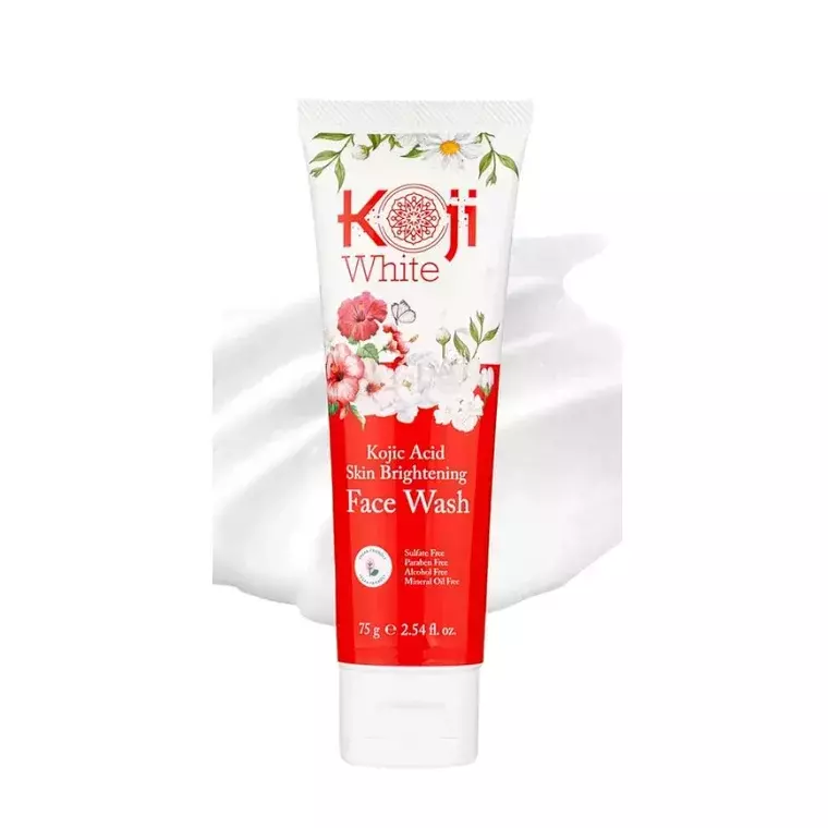 Koji White Kojic Acid Skin Brightening Face Wash (75gm)