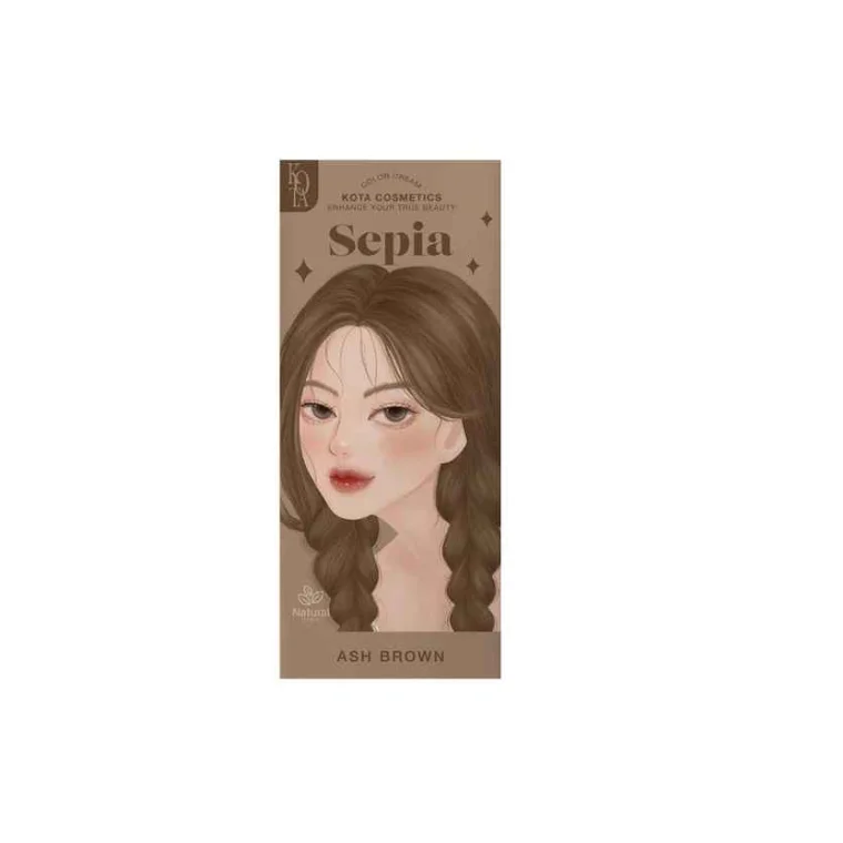 Kota Cosmetics Hair Color Cream Sepia - Ash Brown (100ml)
