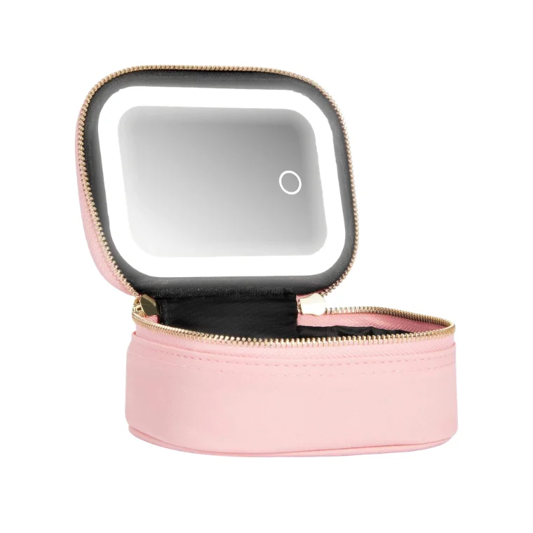 Blink LED Mirror with Storage Bag #Pink