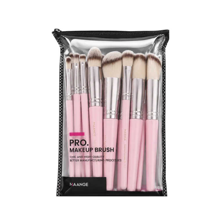 Maange Makeup Brush Set â 18 pcs Pink