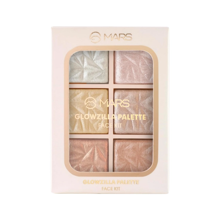 Mars Cosmetics Glowzilla 6 Colour Highlighter Palette #01 (12gm)
