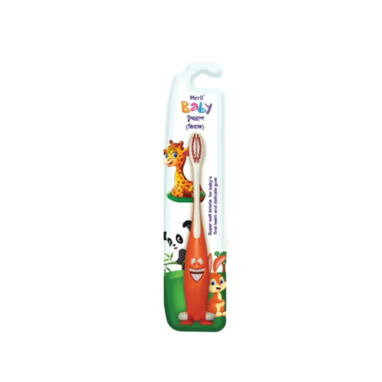 Meril Baby Toothbrush Baby Giraffe Soft Assorted Color (1 Piece)