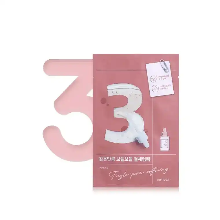 Numbuzin No.3 Tingle-Pore Softening Sheet Mask (27ml) (2026-11-04)