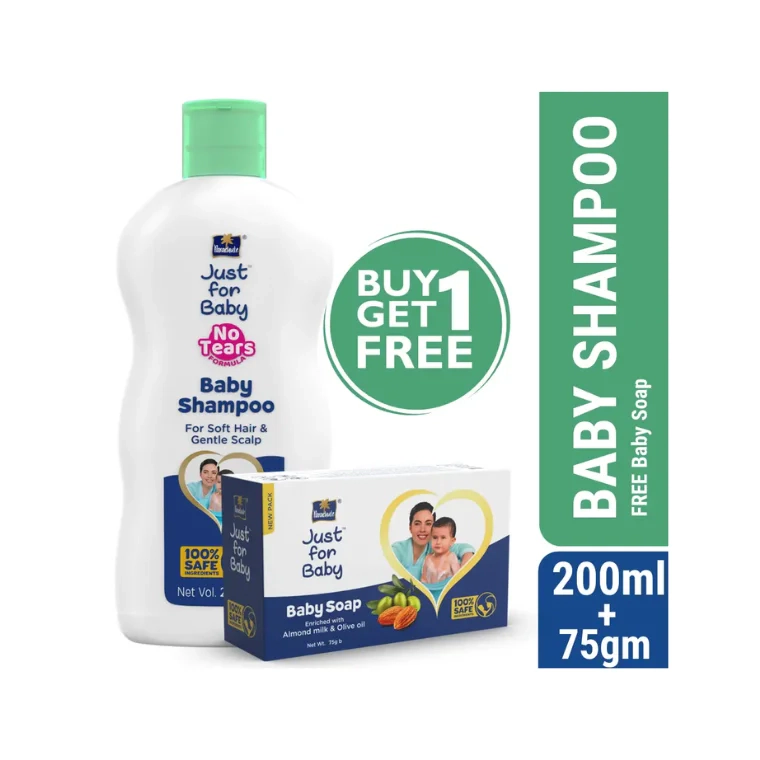 Parachute Just for Baby - Baby Shampoo (200ml) & Baby Soap (75gm)