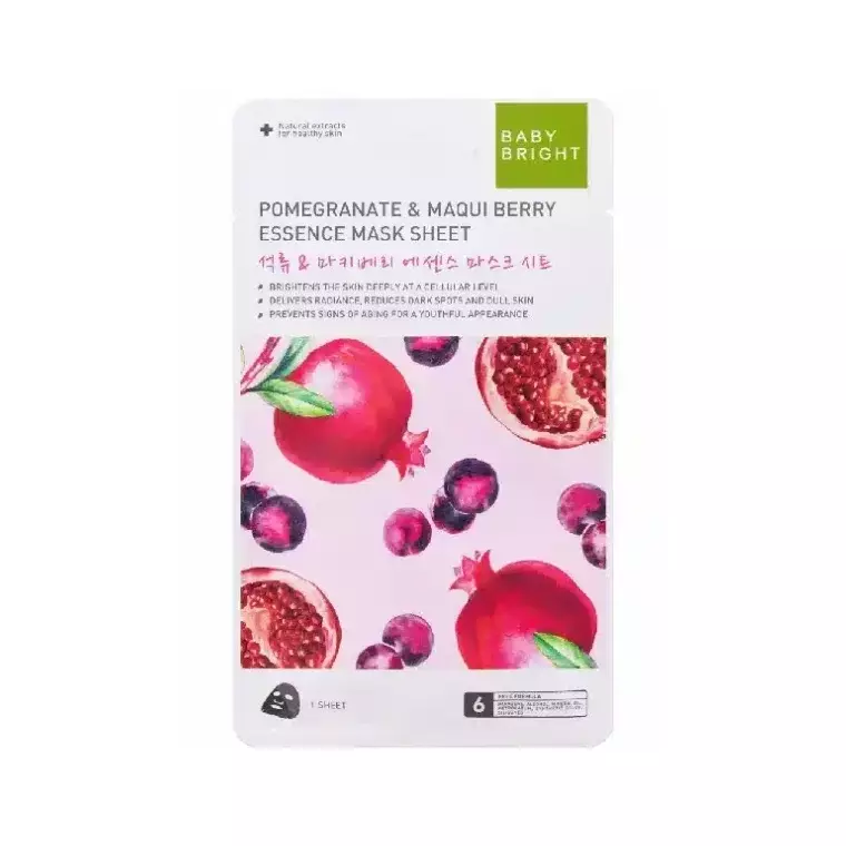 Baby Bright Pomegranate & Maqui Berry Essence Mask (20gm)