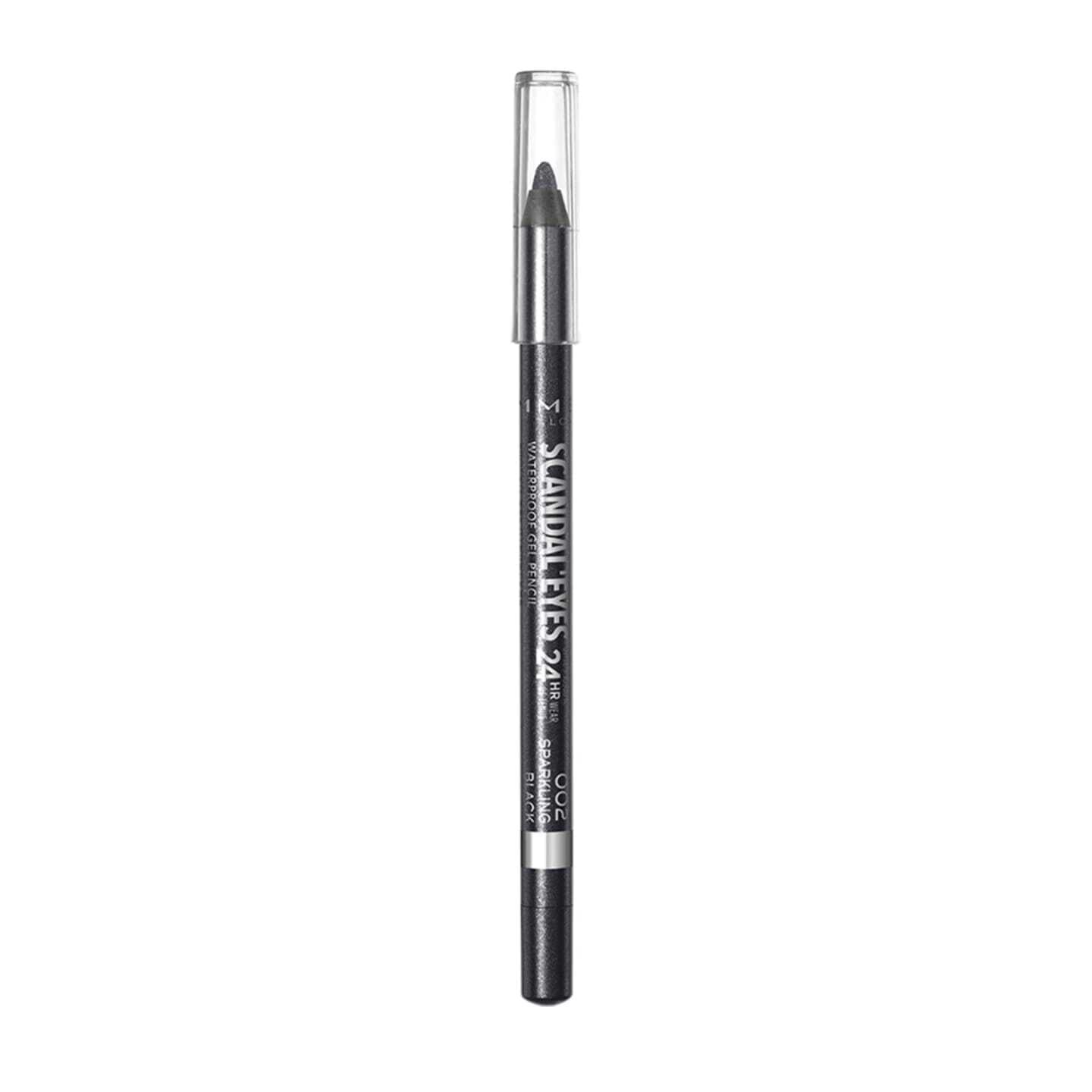 Rimmel Scandaleyes Waterproof Gel Pencil - Sparkling Black 002 (1.3 gm)