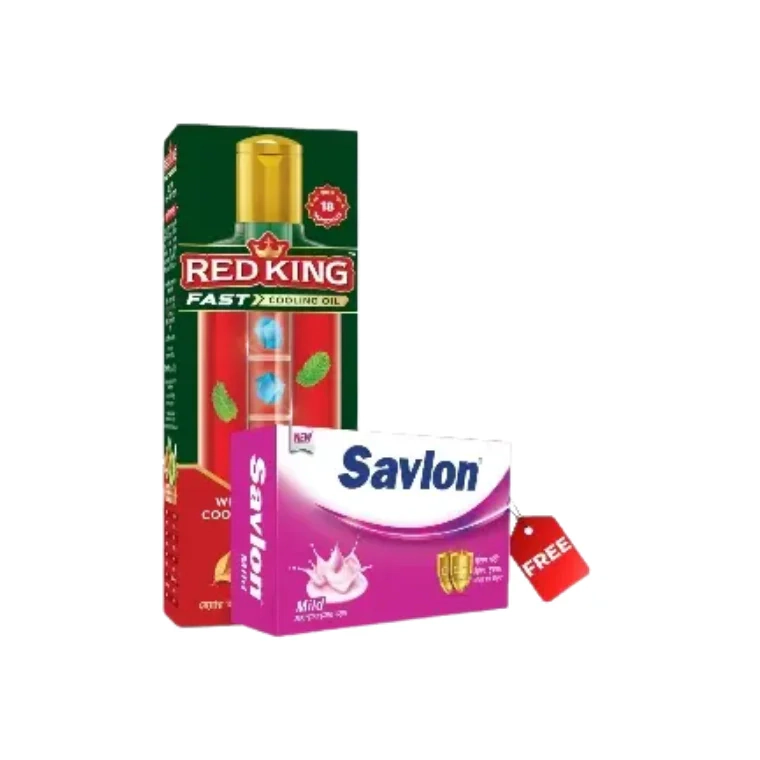 Red King Men's Cooling Oil (200ml) (50gm Soap Free)