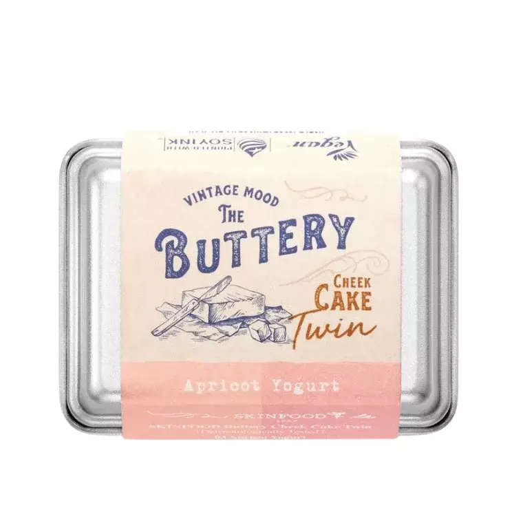 Skinfood Buttery Cheek Cake Twin  03 Apricot Yogurt (9.5gm)exp.(26-10-10)
