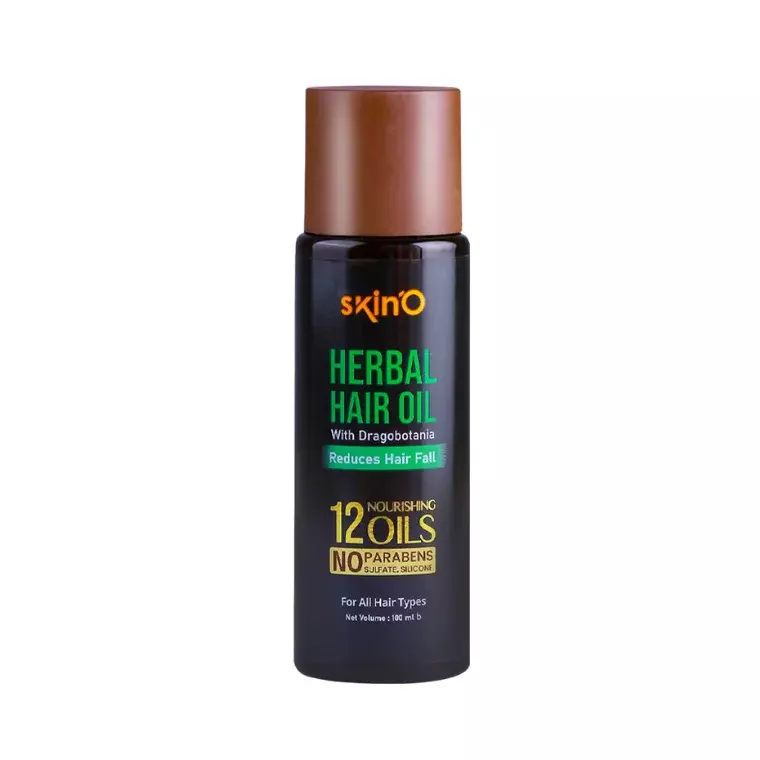 skin'O Herbal Hair Oil With Dragobotania Reduces Hair fall (100ml)