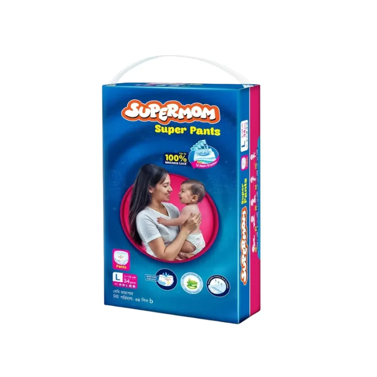 Supermom Baby Pant Diaper Large (8-15) Kg (34pcs)