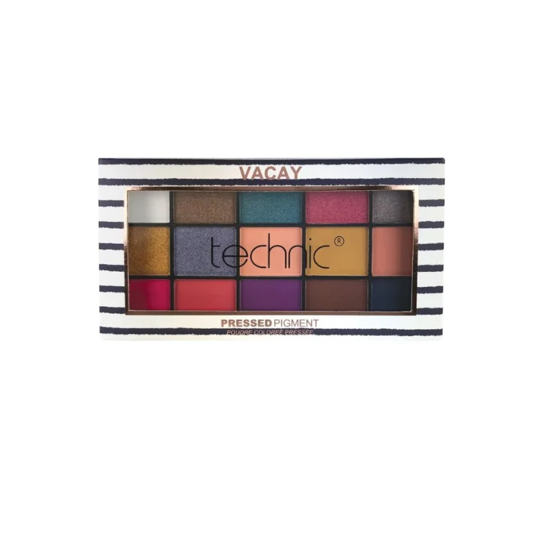 Technic Pressed Pigment Eyeshadow Palette #Vacay (22.5gm)