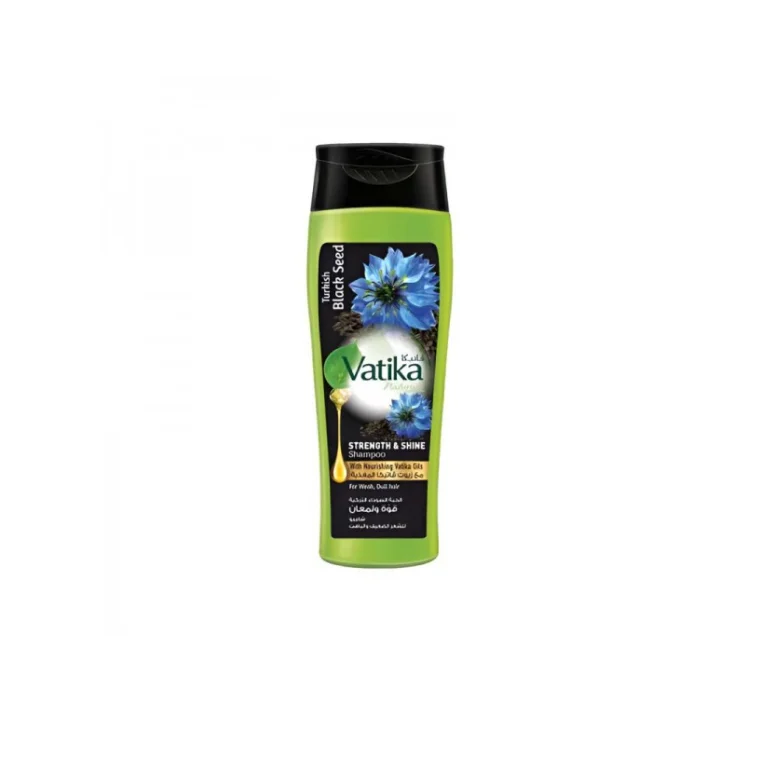 Vatika naturals strength and shine Shampoo with Turkish black seed (400ml)
